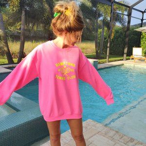 Hamptons Tennis Club Distressed Sweatshirt
